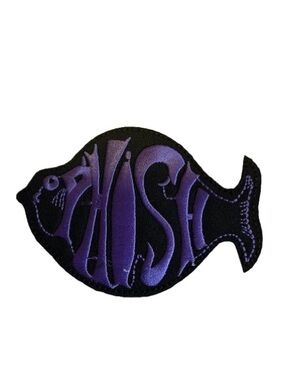 Phish Fish Purple Embroidered Patch Jam Band patch
